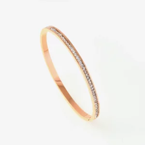 Channel set half eternity bangle