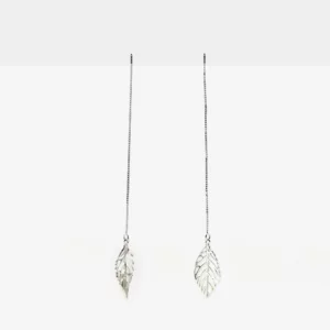 Dangling Leaf in 925 Sterling Silver