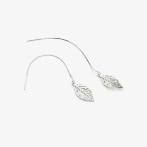 Dangling Leaf in 925 Sterling Silver