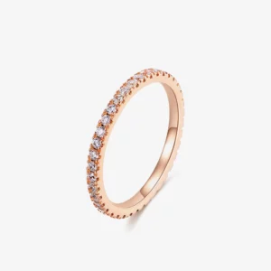 Signature rose gold eternity ring