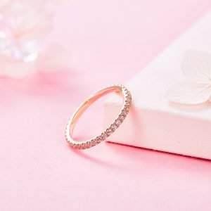 Signature rose gold eternity ring