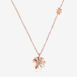 Daisy pendant with charm