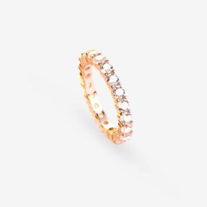 Eternity ring with hollowed ring band