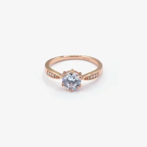 Taper Band Solitaire Ring