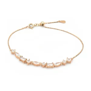 Rose Gold Plated with Combination of Different Cut Crystals