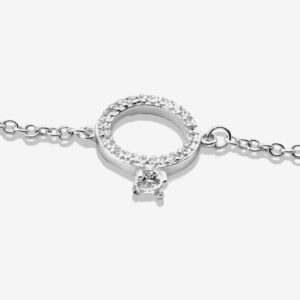 Link Bracelet with Wedding Ring Charms