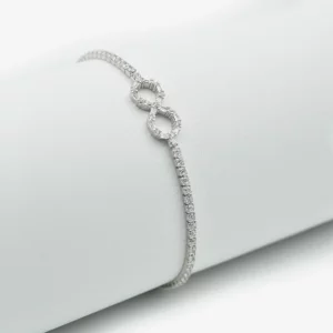 Tennis Bracelet with Infinity Design - BOLO