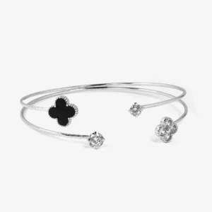 Four Leaf Clover Cuff Bracelet