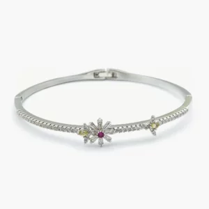 Eternity Bangle with Bee-Flower Charms