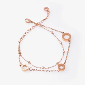 Layered Link Bracelet - Love