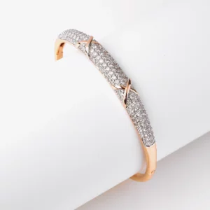 Bangle with Cubic Zirconia Elements