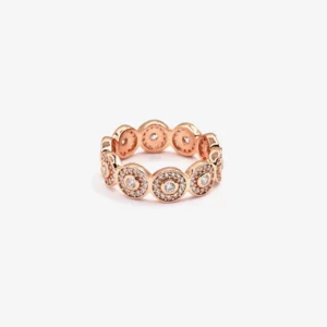 Medallion Styled Eternity Ring