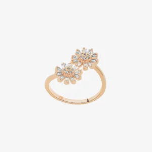 Les Fleurs Rose Bypass RIng