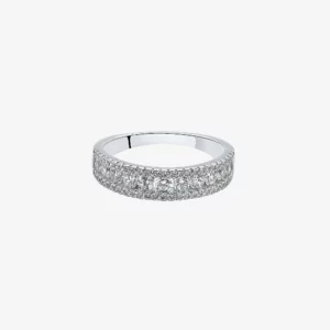 Half Eternity Band with Zircon Stones