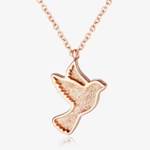 Dove engraved pendant